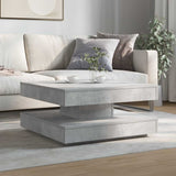 vidaXL Coffee table 360-degree rotating 90x90x34.5 cm white