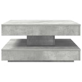 vidaXL Coffee table 360-degree rotating 90x90x34.5 cm white