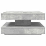 vidaXL Coffee table 360-degree rotating 90x90x34.5 cm white