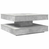 vidaXL Coffee table 360-degree rotating 90x90x34.5 cm white