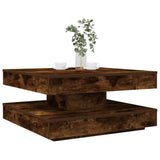vidaXL Coffee table 360-degree rotating 90x90x34.5 cm white