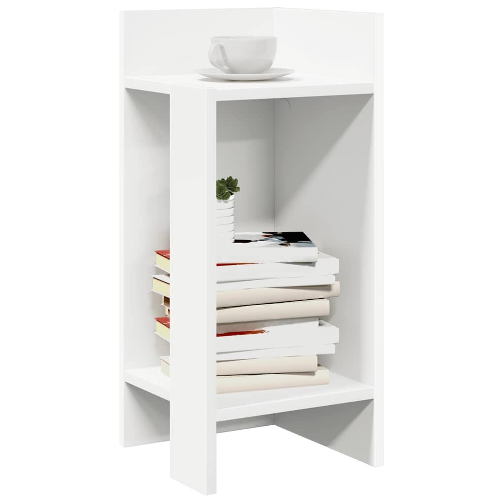 vidaXL Side table with shelf 25.5x27x60 cm white