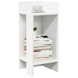 vidaXL Side table with shelf 25.5x27x60 cm white