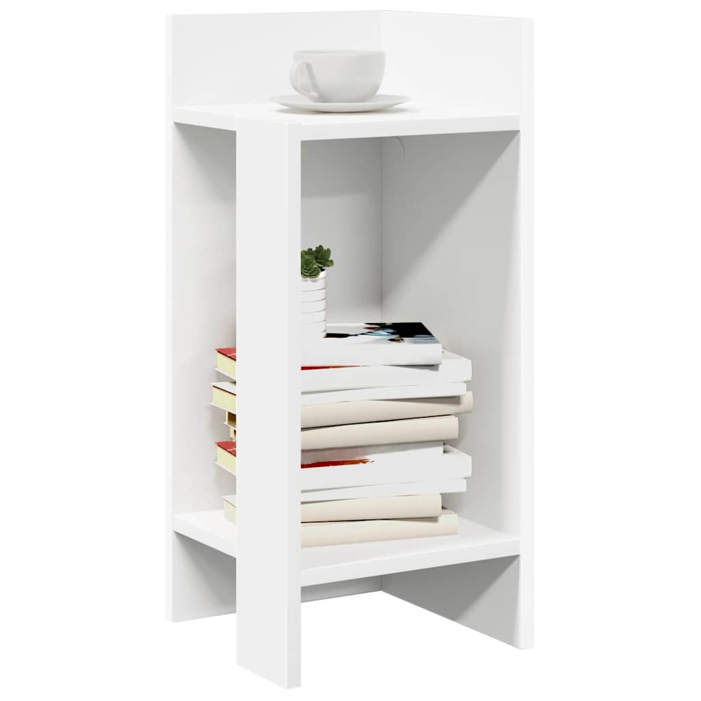 vidaXL Side table with shelf 25.5x27x60 cm white