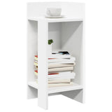 vidaXL Side table with shelf 25.5x27x60 cm white