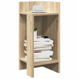 vidaXL Side table with shelf 25.5x27x60 cm white
