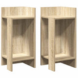 vidaXL Side table with shelf 25.5x27x60 cm white