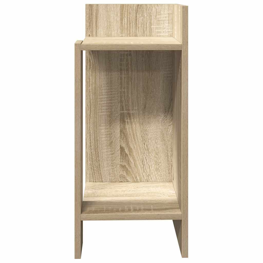 vidaXL Side table with shelf 25.5x27x60 cm white
