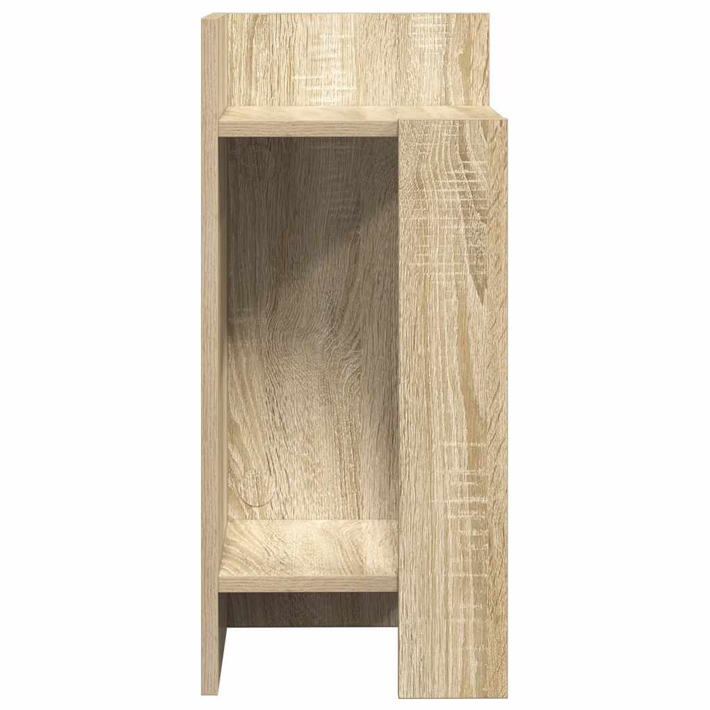 vidaXL Side table with shelf 25.5x27x60 cm white