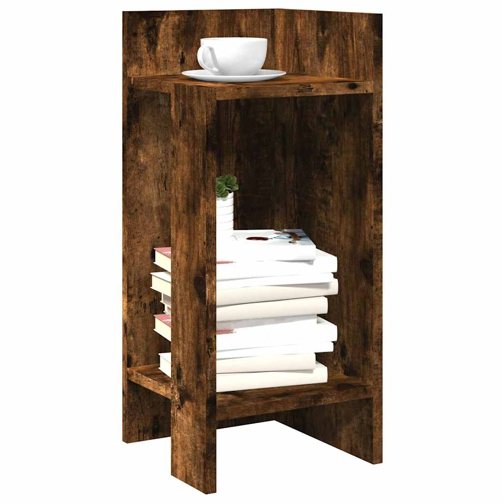 vidaXL Side table with shelf 25.5x27x60 cm white