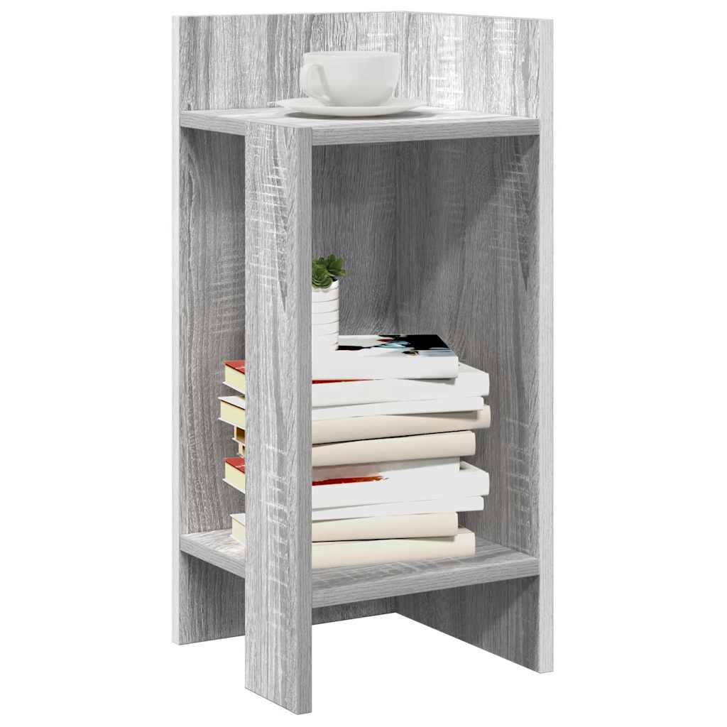 vidaXL Side table with shelf 25.5x27x60 cm white