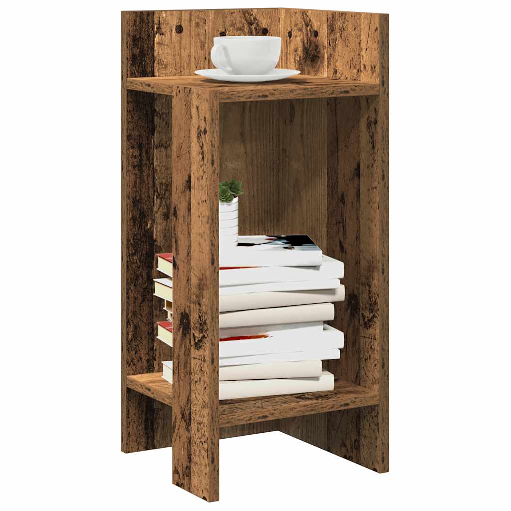 vidaXL Side table with shelf 25.5x27x60 cm white