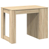 vidaXL Bureau met lade en plank 102x62x77,5 cm bewerkt hout wit