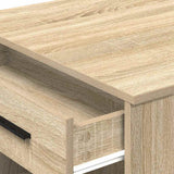 vidaXL Bureau met lade en plank 102x62x77,5 cm bewerkt hout wit