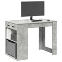 vidaXL Bureau met lade en plank 102x62x77,5 cm bewerkt hout wit