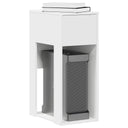 vidaXL Computertorenstandaard met lade 30x44x74 cm wit