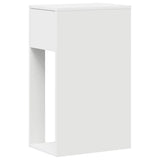 vidaXL Computertorenstandaard met lade 30x44x74 cm wit