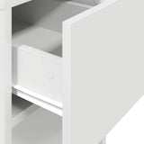 vidaXL Computertorenstandaard met lade 30x44x74 cm wit