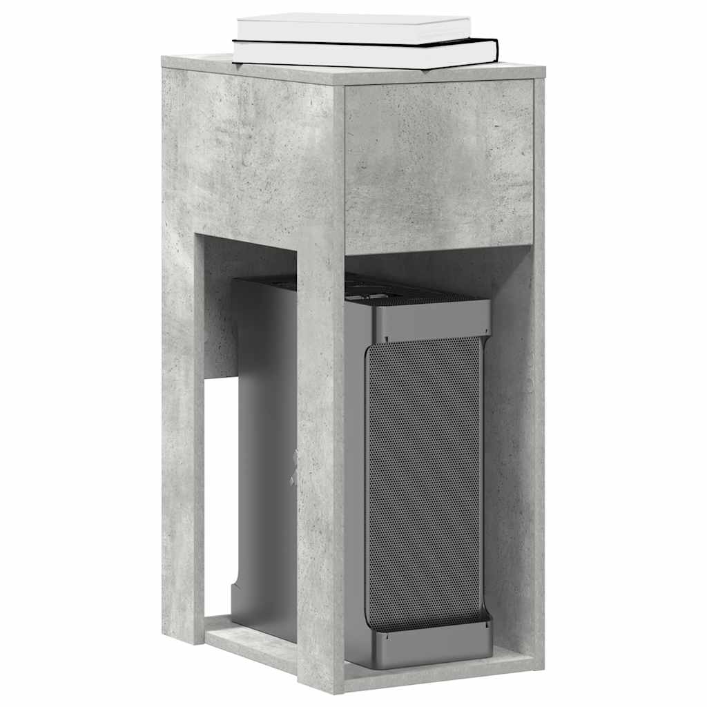 vidaXL Computertorenstandaard met lade 30x44x74 cm wit