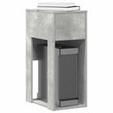 vidaXL Computertorenstandaard met lade 30x44x74 cm wit