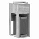 vidaXL Computertorenstandaard met lade 30x44x74 cm wit