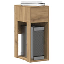 vidaXL Computertorenstandaard met lade 30x44x74 cm wit