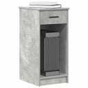 vidaXL Computertorenstandaard met lade 35x45x77 cm wit