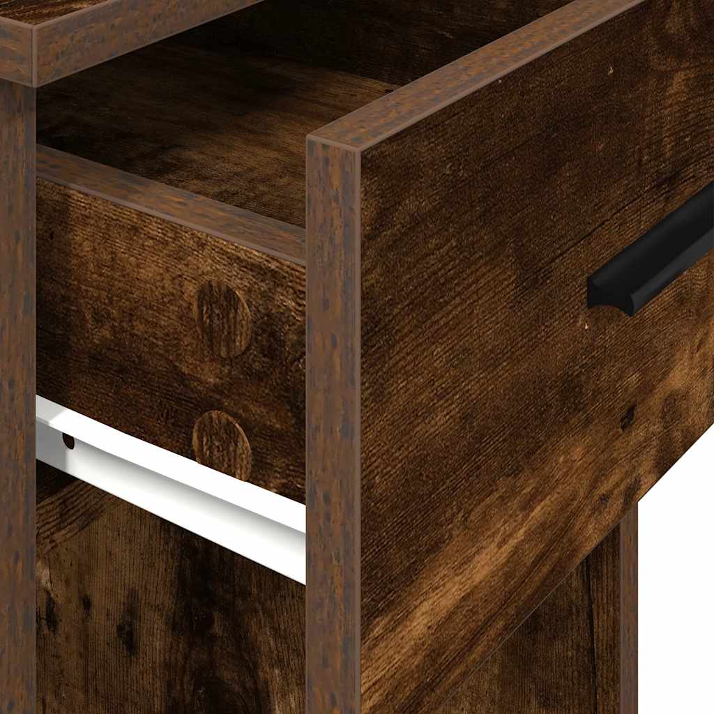 vidaXL Computertorenstandaard met lade 35x45x77 cm wit