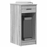 vidaXL Computertorenstandaard met lade 35x45x77 cm wit