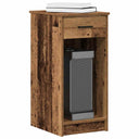vidaXL Computertorenstandaard met lade 35x45x77 cm wit