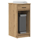 vidaXL Computertorenstandaard met lade 35x45x77 cm wit
