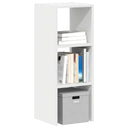 vidaXL Stackable Bookcase 30x30x80 cm Engineered Wood White