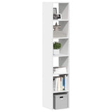 vidaXL Stackable Bookcase 30x30x80 cm Engineered Wood White