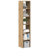 vidaXL Stackable Bookcase 30x30x80 cm Engineered Wood White