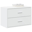 vidaXL Kast met 2 lades 60x31x40 cm bewerkt hout wit