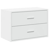 vidaXL Kast met 2 lades 60x31x40 cm bewerkt hout wit