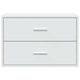 vidaXL Kast met 2 lades 60x31x40 cm bewerkt hout wit