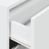 vidaXL Kast met 2 lades 60x31x40 cm bewerkt hout wit