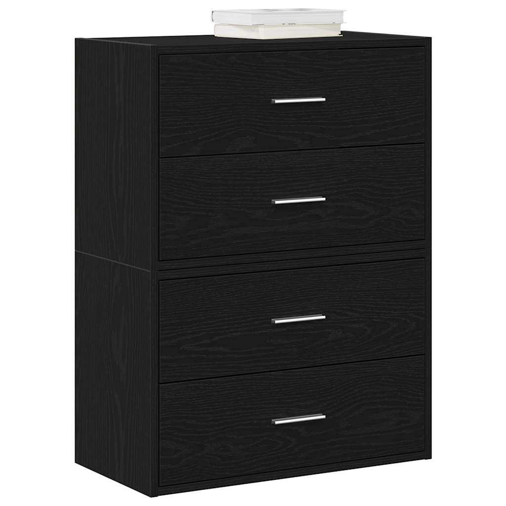 vidaXL Kast met 2 lades 60x31x40 cm bewerkt hout wit
