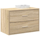 vidaXL Kast met 2 lades 60x31x40 cm bewerkt hout wit
