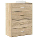 vidaXL Kast met 2 lades 60x31x40 cm bewerkt hout wit