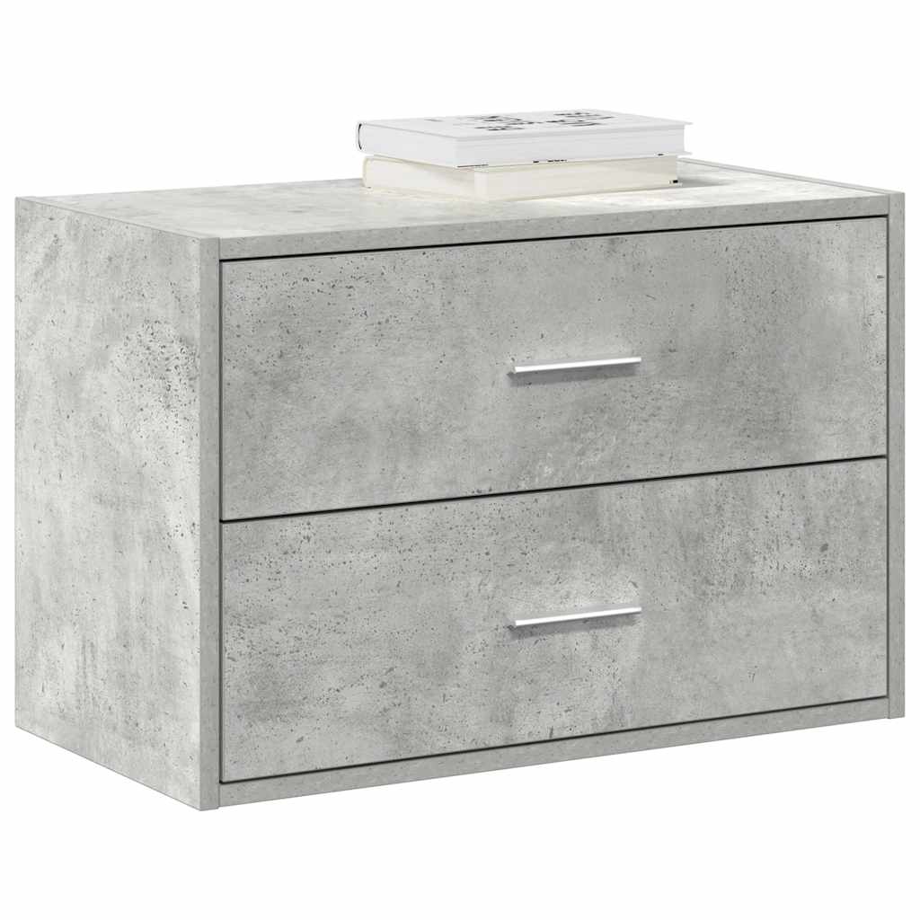 vidaXL Kast met 2 lades 60x31x40 cm bewerkt hout wit