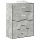 vidaXL Kast met 2 lades 60x31x40 cm bewerkt hout wit