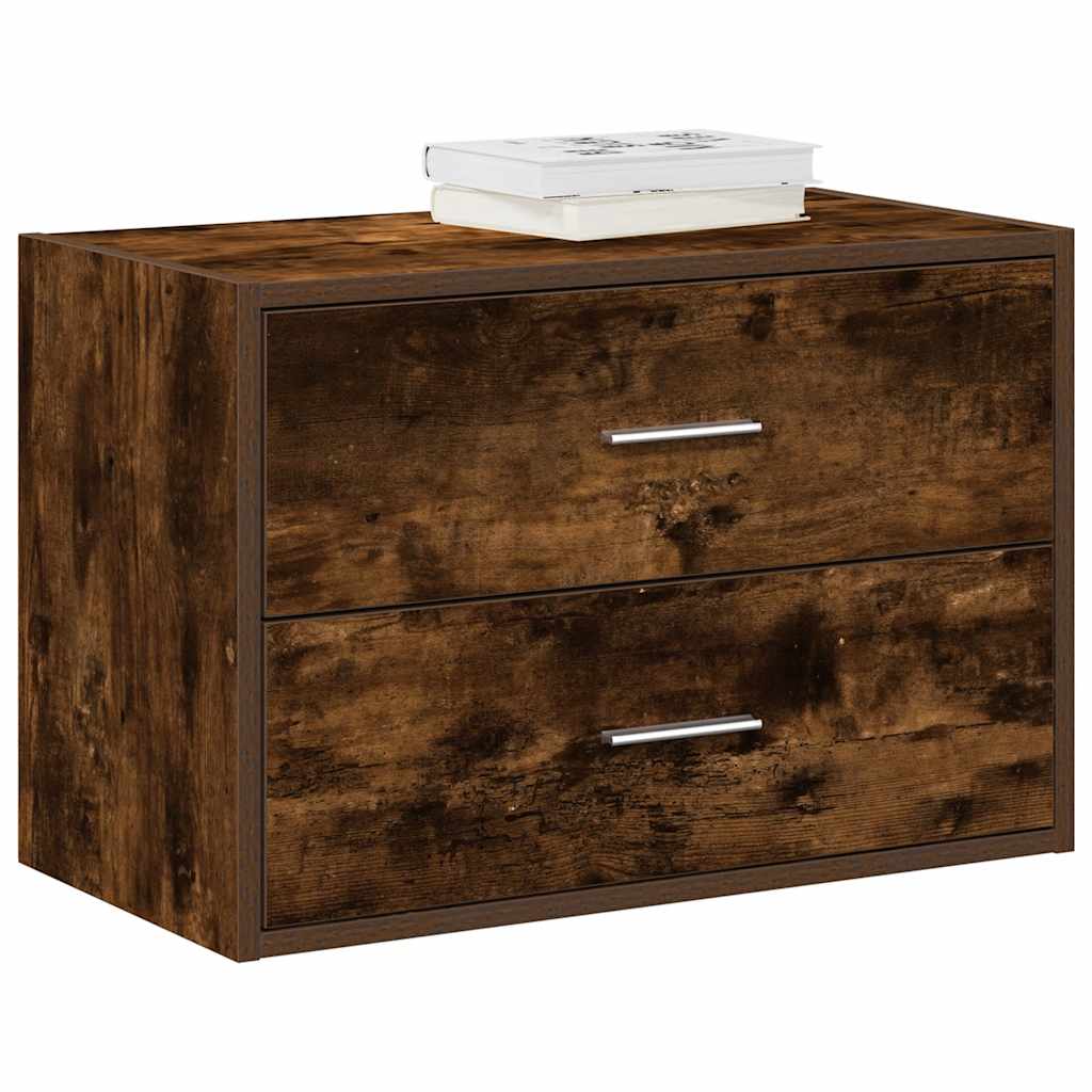 vidaXL Kast met 2 lades 60x31x40 cm bewerkt hout wit