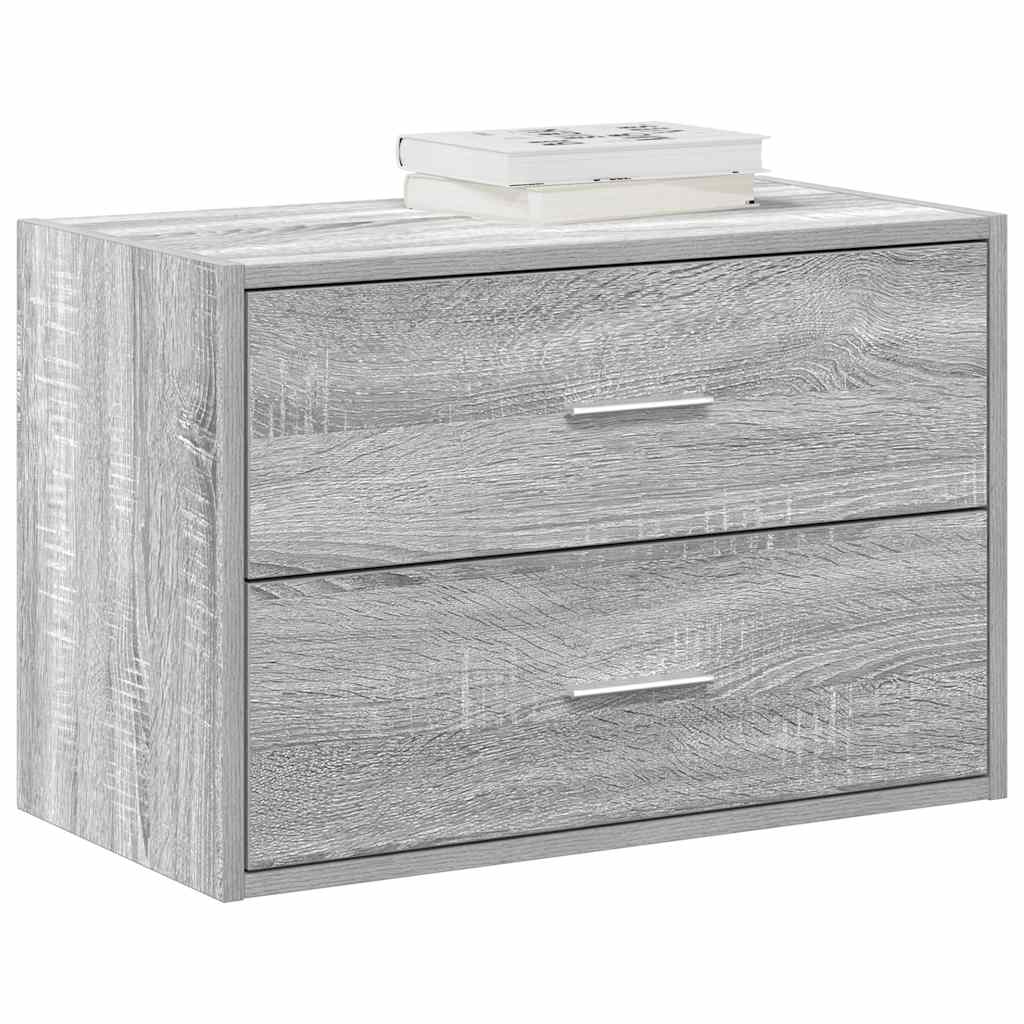 vidaXL Kast met 2 lades 60x31x40 cm bewerkt hout wit