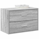 vidaXL Kast met 2 lades 60x31x40 cm bewerkt hout wit