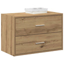 vidaXL Kast met 2 lades 60x31x40 cm bewerkt hout wit