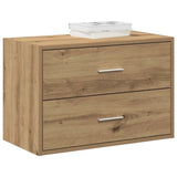 vidaXL Kast met 2 lades 60x31x40 cm bewerkt hout wit