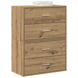 vidaXL Kast met 2 lades 60x31x40 cm bewerkt hout wit