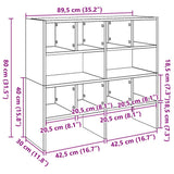 vidaXL Schoenenrek stapelbaar 89,5x30x40 cm wit